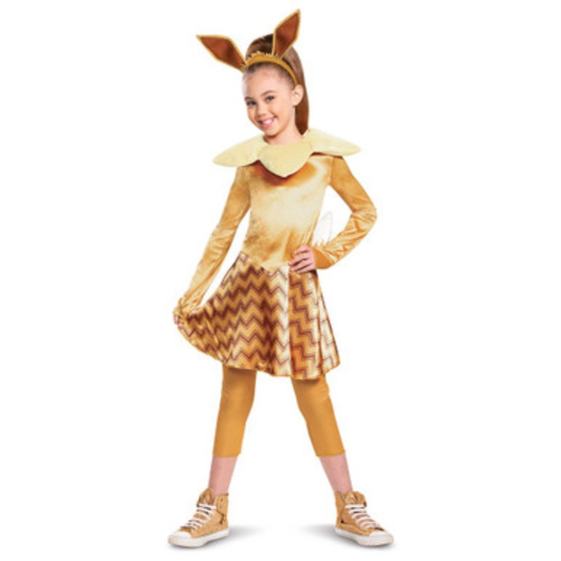 Eevee Pokemon Deluxe Girls Costume Child (L) 4-6