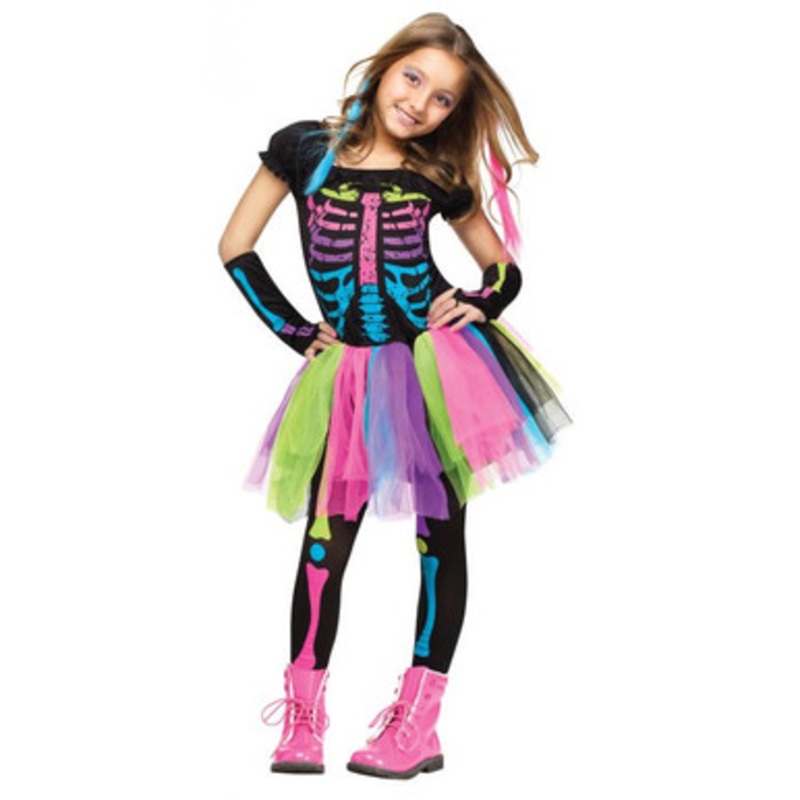 Funky Punk Bones Kids Costume 6'/200 Lbs