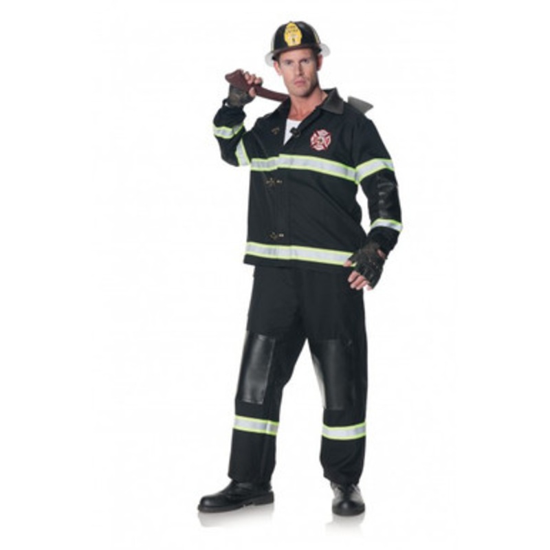 Rescuer Adult Firefighter Costume Men's OS 42-46