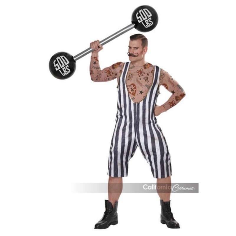 Vintage Circus Strongman Adult Costume Mens Medium 40-42