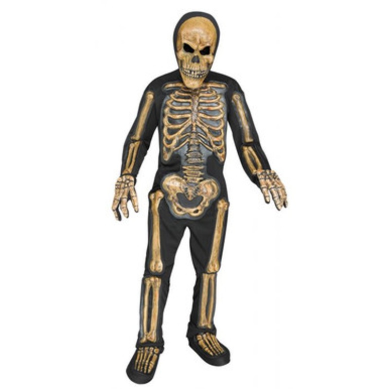 Zombie Skele-Bones Kids Costume 6'/200 Lbs