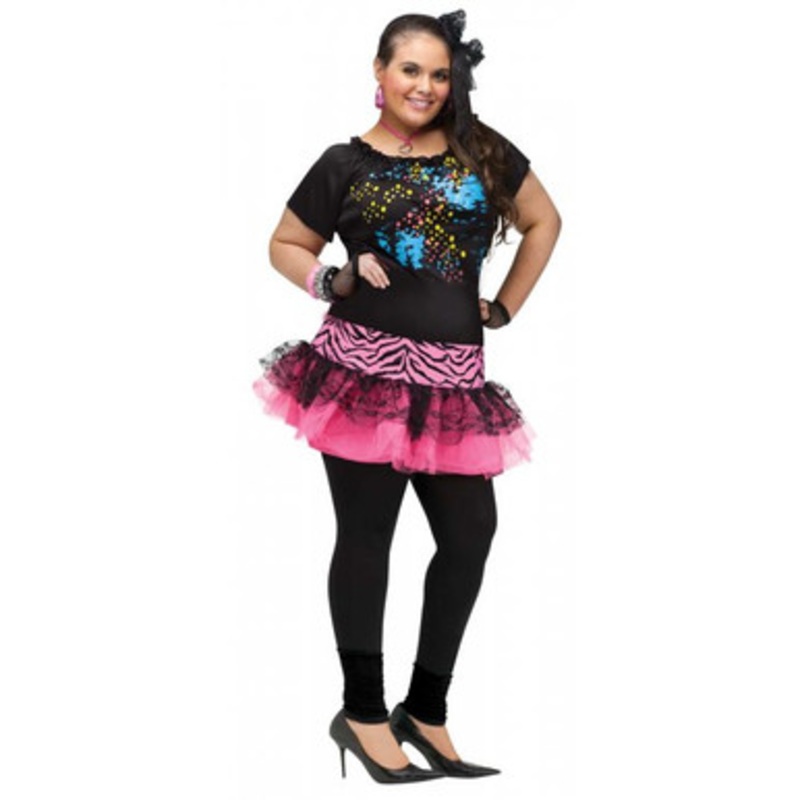 80's Pop Party Plus Size Costume 6'/200 Lbs