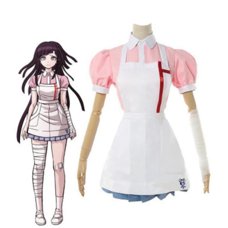 Anime Danganronpa 2: Goodbye Despair Mikan Tsumiki Cosplay Costumes Large