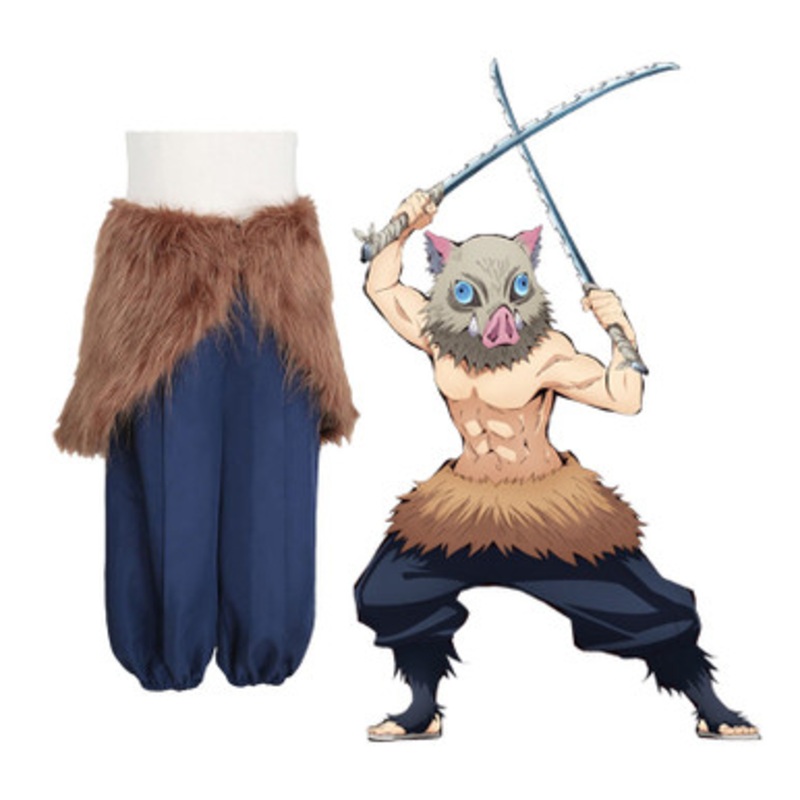 Anime Demon Slayer Kimetsu no Yaiba Inosuke Hashibira Cosplay Costume US Size 14