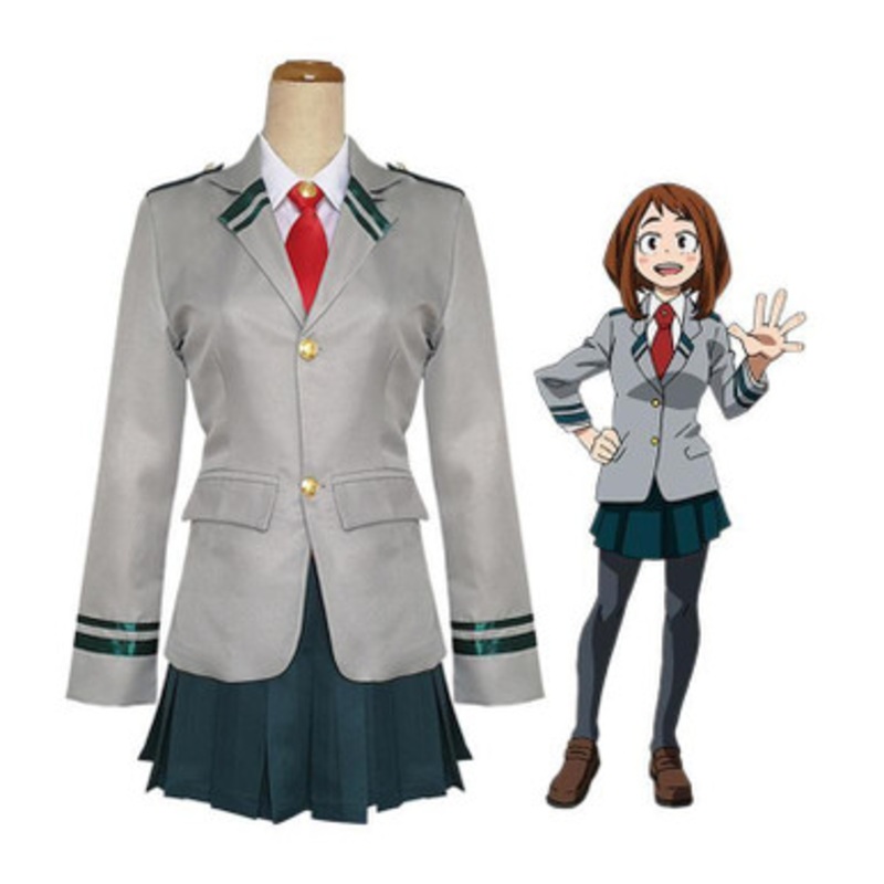Anime My Hero Academia Female School Uniform Cosplay Costume Large