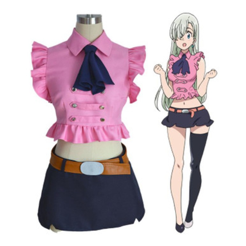 Anime The Seven Deadly Sins Elizabeth Liones Cosplay Costume Large