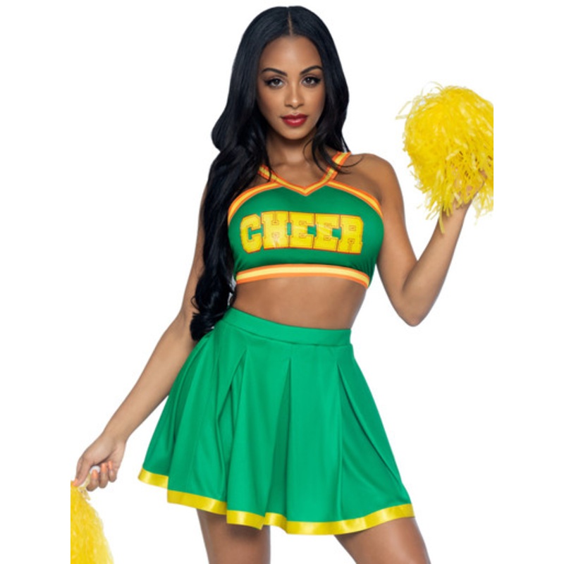 Bring It Baddie Cheerleader Costume Women's 0-2 Dress Size