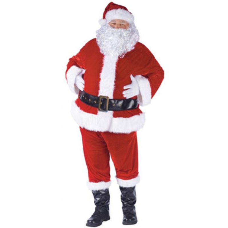 Complete Velour Santa Suit