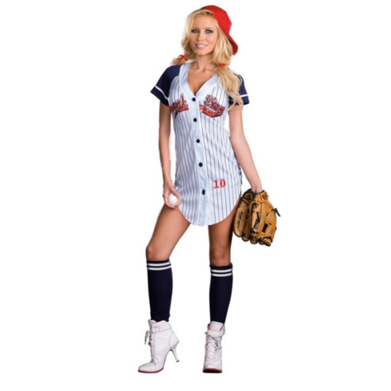 Dream Girl Grand Slam Light Blue Baseball Costume Women's Size 2-6 Mist Green