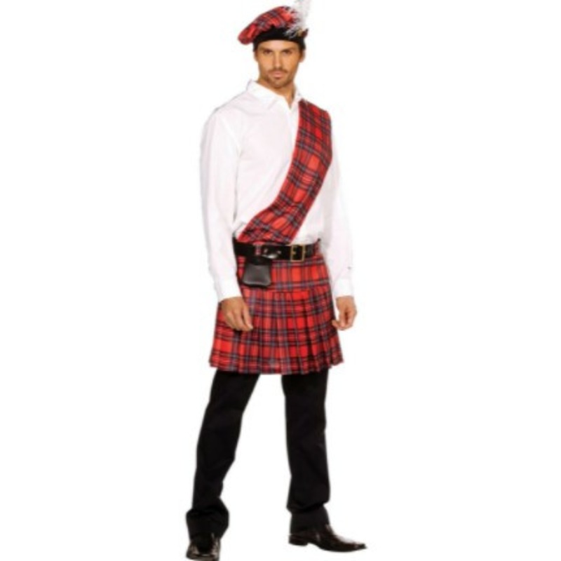 Dream Girl "Hot Scottie" Scottish Kilt Costume for Men Mens Medium