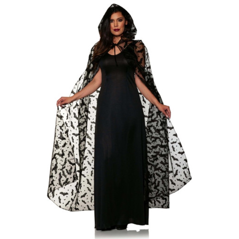 Embossed Bat Adult Cape for Women