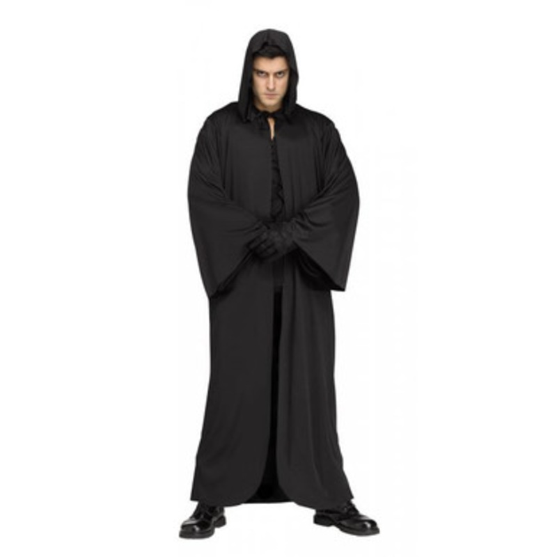 Fun World Hooded Robe - Black