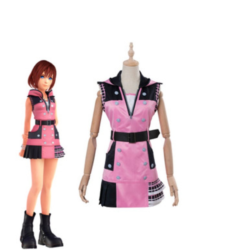 Game Kingdom Hearts Kairi Cosplay Costume US Size 14