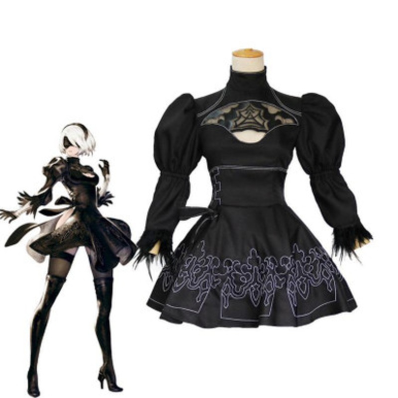 Game Nier: Automata 2B YoRHa No.2 Type B Cosplay Costumes Large