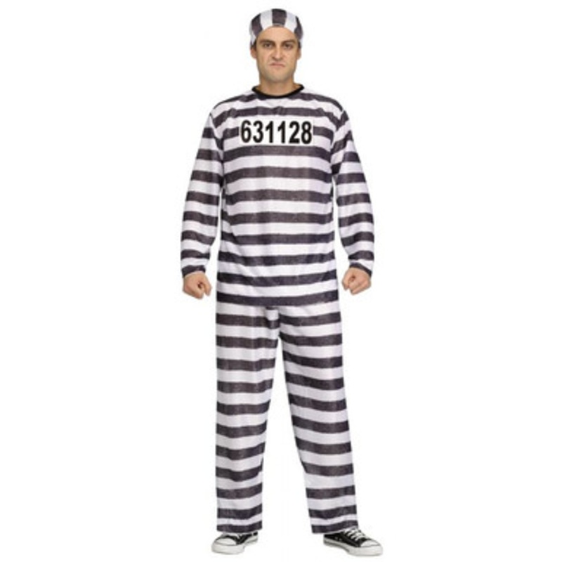 Jailbird - Adult Costume 6'/200 Lbs