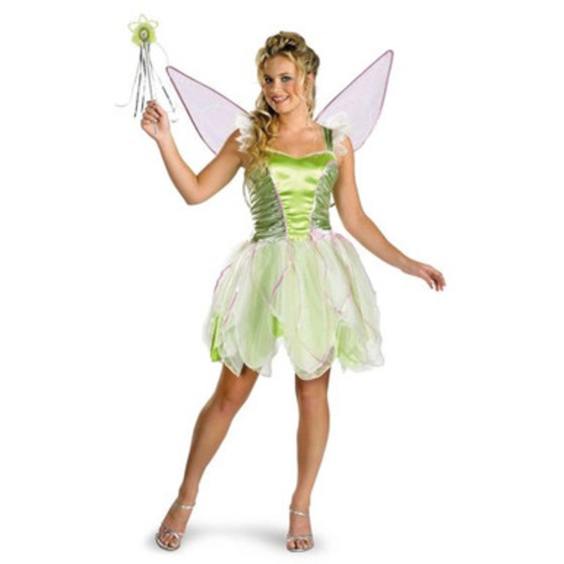 Tinker Bell Deluxe Adult Licensed Costume Ladies (T) Junior 7-9
