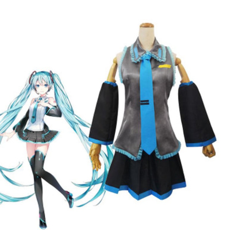 Vocaloid Hatsune Miku Full Set Danganronpa Cosplay Costumes Large