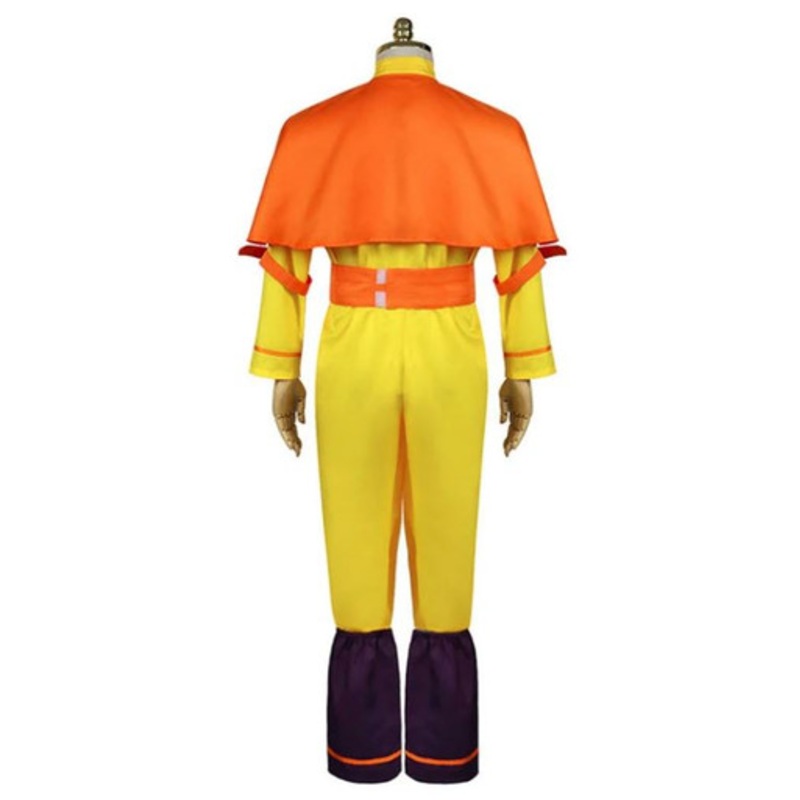 Anime Avatar: The Last Airbender Aang Outfit Cosplay Costume US Size 14