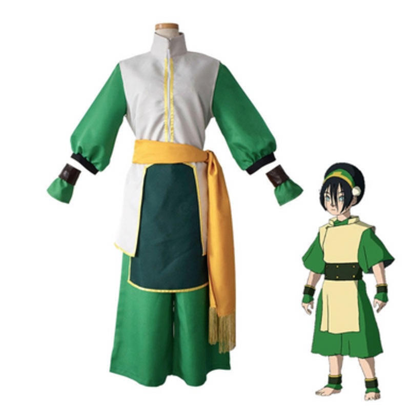 Anime Avatar: The Last Airbender Meet Toph Cosplay Costumes US Size 14