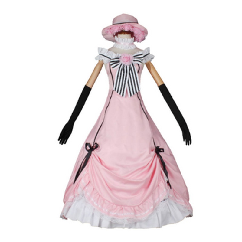 Anime Black Butler Ciel Phantomhive Daily Robin Sweet Lolita Dress Cosplay Costumes US Size 14