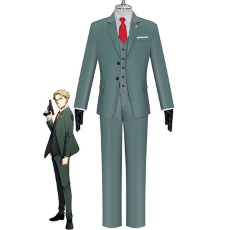 Anime SPYFAMILY Twilight Loid Forger Fullset Cosplay Costume US Size 14