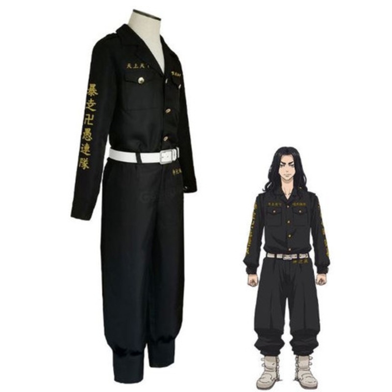 Anime Tokyo Revengers Keisuke Baji Former 1st Division Captain Cosplay Costumes US Size 14