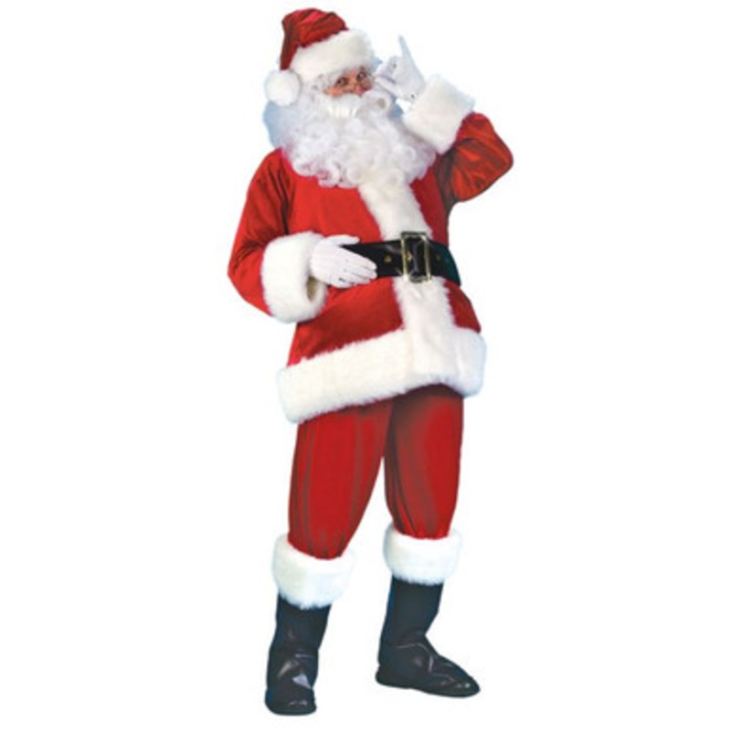Deluxe Velour Santa Suit - Plus 6'/200 Lbs