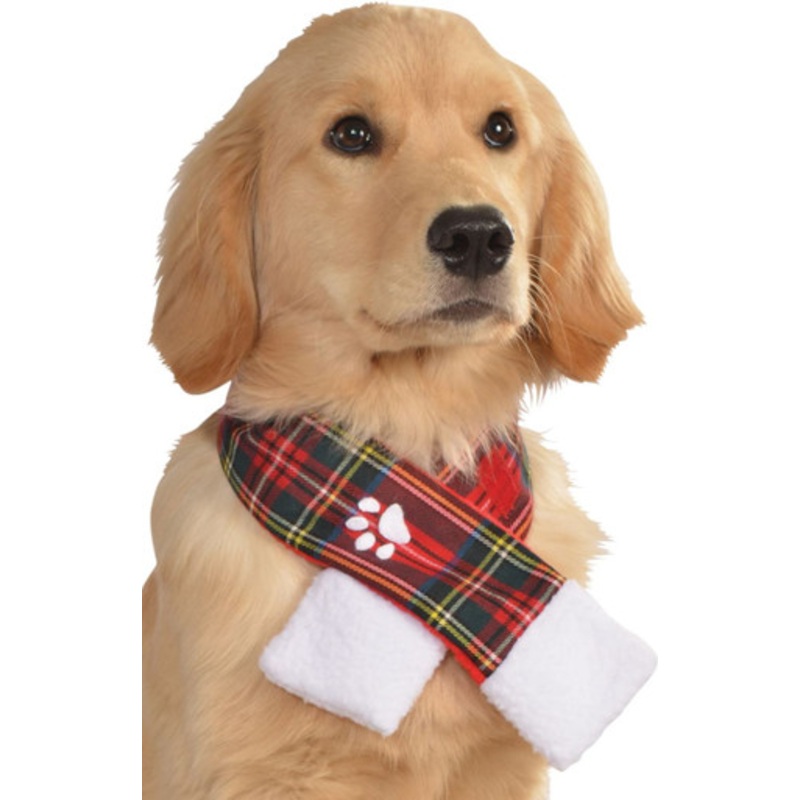 Dog Plaid Scarf Small/Medium