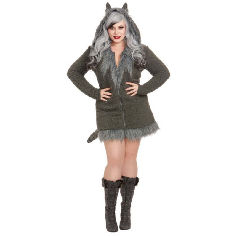 Dreamgirl Cozy Wolf Adult Costume / Plus Size Women's Plus 2X