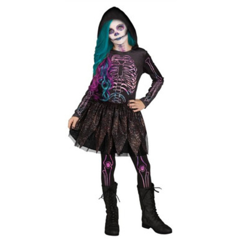 Galaxy Skeleton Child Costume 6'/200 Lbs