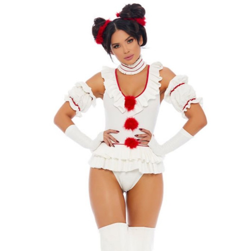 Let's Play a Game Sexy Movie Clown Character Costume Large/X-Large