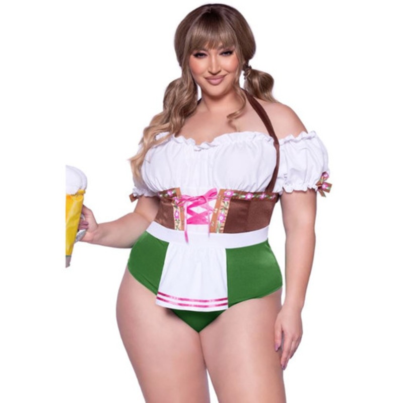 Plus Flirty Fraulein Costume Women's 1X/2X