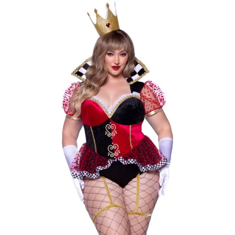Plus Ravishing Red Queen Costume Women's 1X/2X
