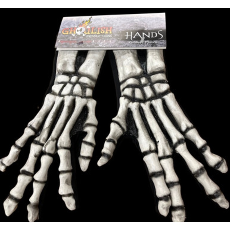 Skeleton Large Gloves (White)