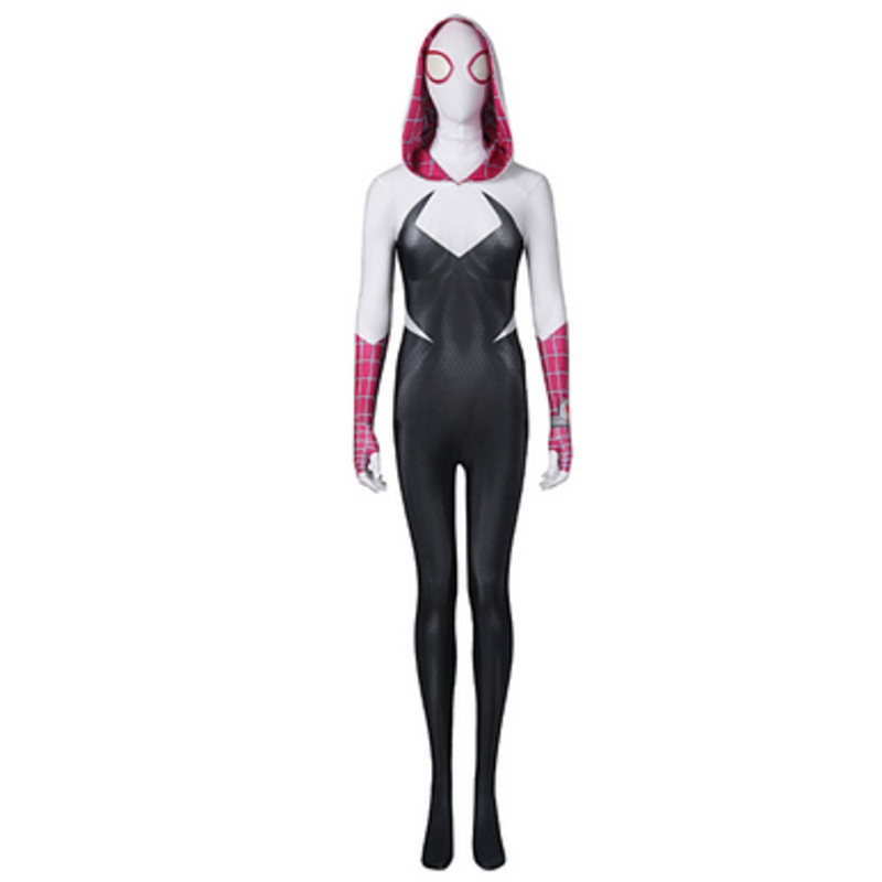 Spider-Woman Gwen Stacy Jumpsuit Cosplay Costumes US Size 14