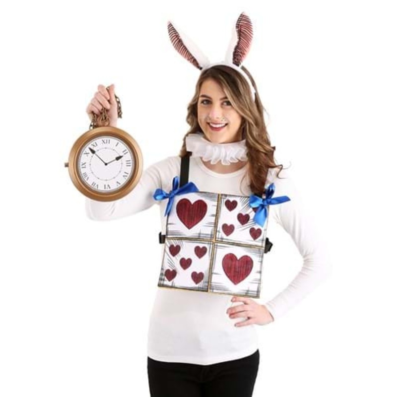 White Rabbit Costume Kit for Adults