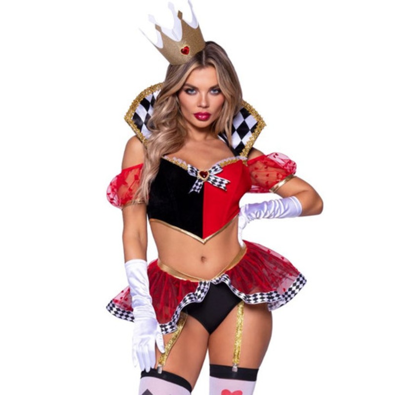 Wicked Wonderland Queen Costume Women's 0-2 Dress Size