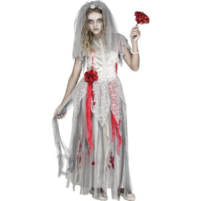Zombie Bride Childs Costume 6'/200 Lbs