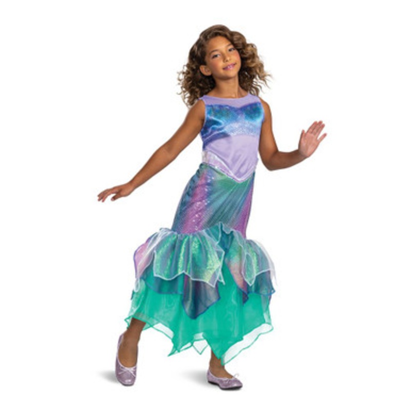 Ariel Mermaid Deluxe Costume Child (L) 4-6
