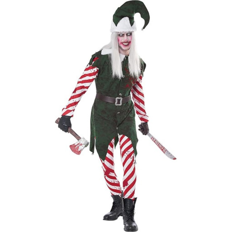 Nightmare On Elf Street Adult Costume Mens Medium 40-42