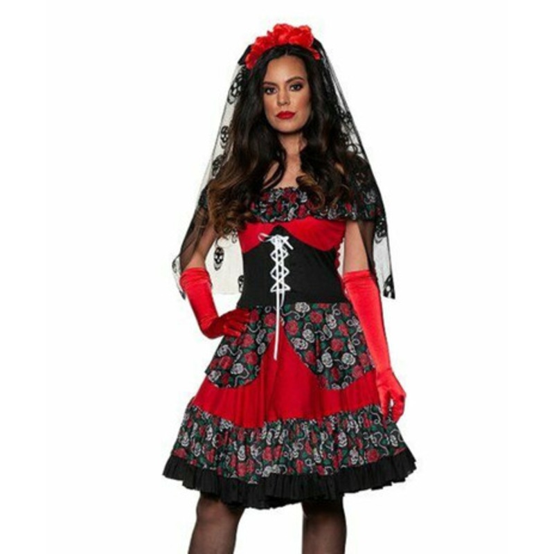 Sugar Skull Princess Day of the Dead Muertos Adult Costume Women's XSmall
