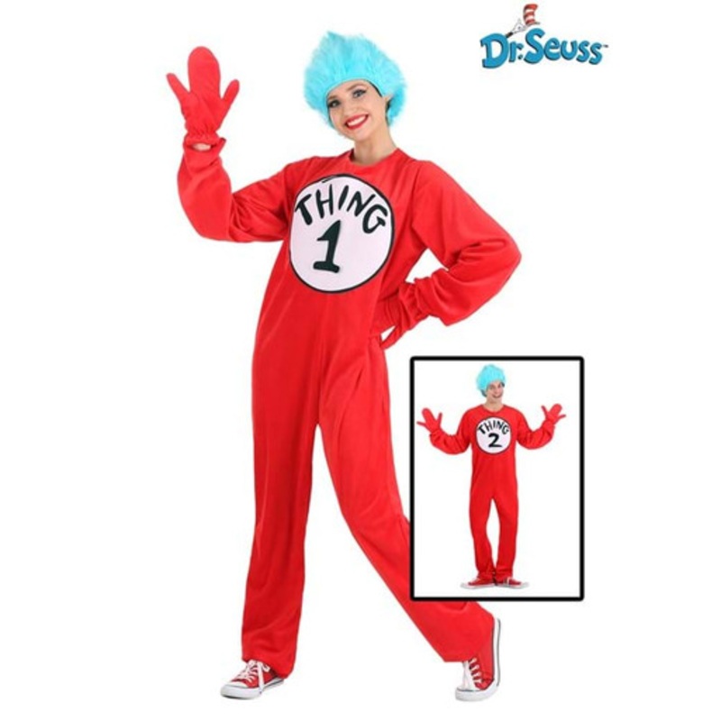 Thing 1 and Thing 2 Adult Costume Large