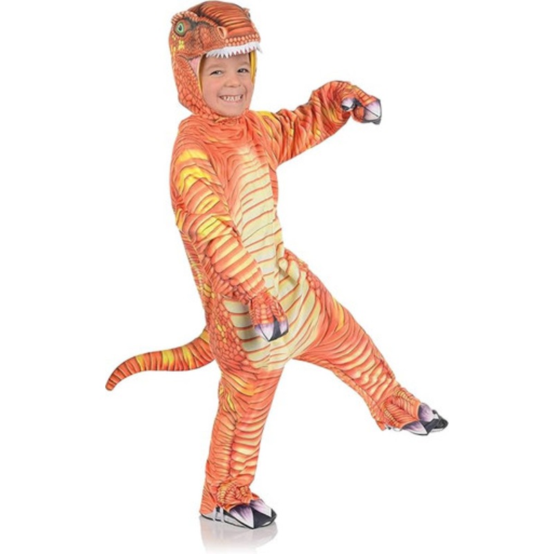 Unisex-child Children's T-rex Dinosaur Printed Jumpsuit Infant Small 6-12