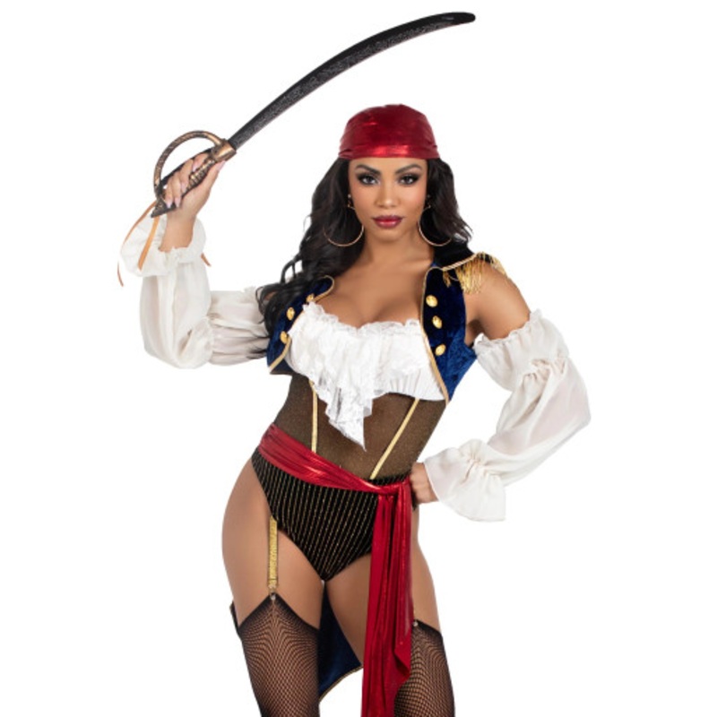Buccaneer Beauty Pirate Adult Costume Women's 4-6 Dress Size
