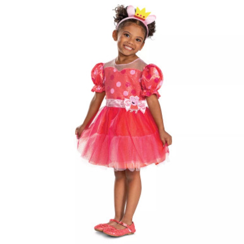 Disguise Girls' Peppa Pig 20th Anniversary Dress Costume XX Large Adult(50-52)
