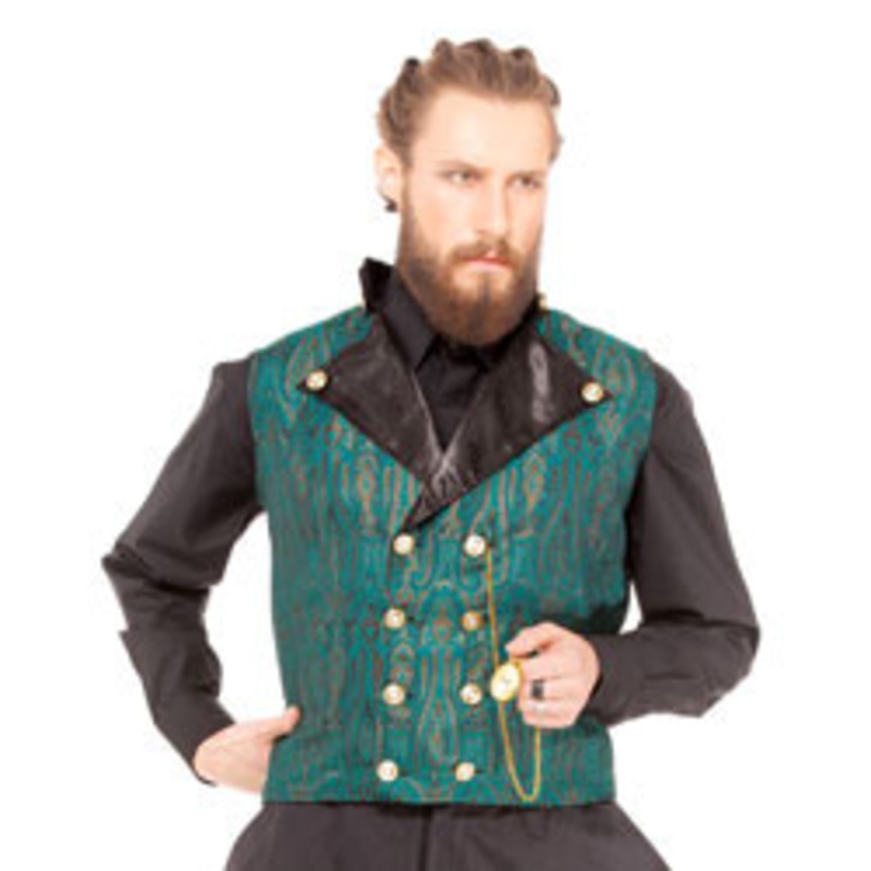 Inspector Ebeneezer Vest Jade Green Large