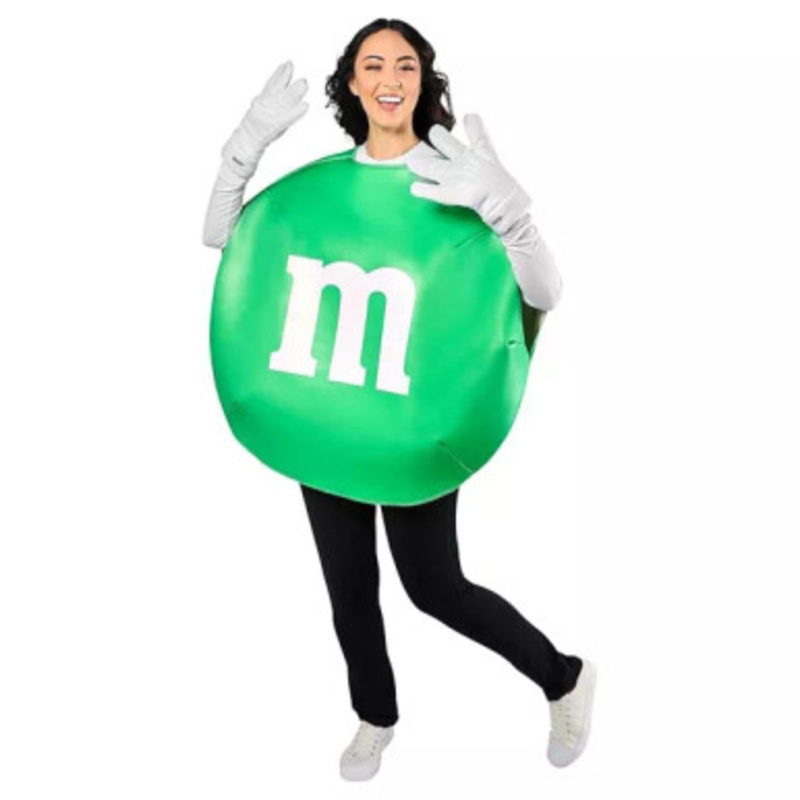 M & M Green Adult Costume | One Size Green