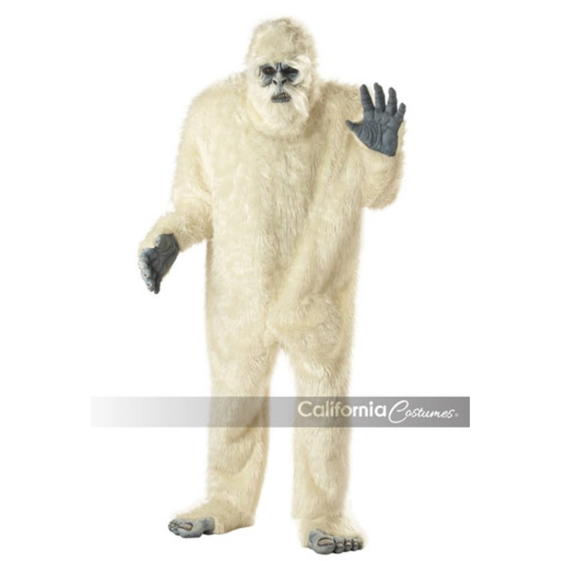Men's Abominable Snowman Costume One Size Fits Most