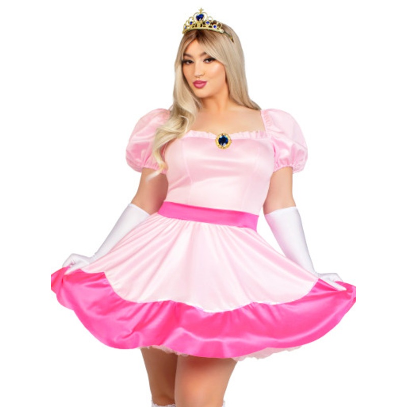 Plus Peachy Pink Princess Adult Costume Women's 1X/2X