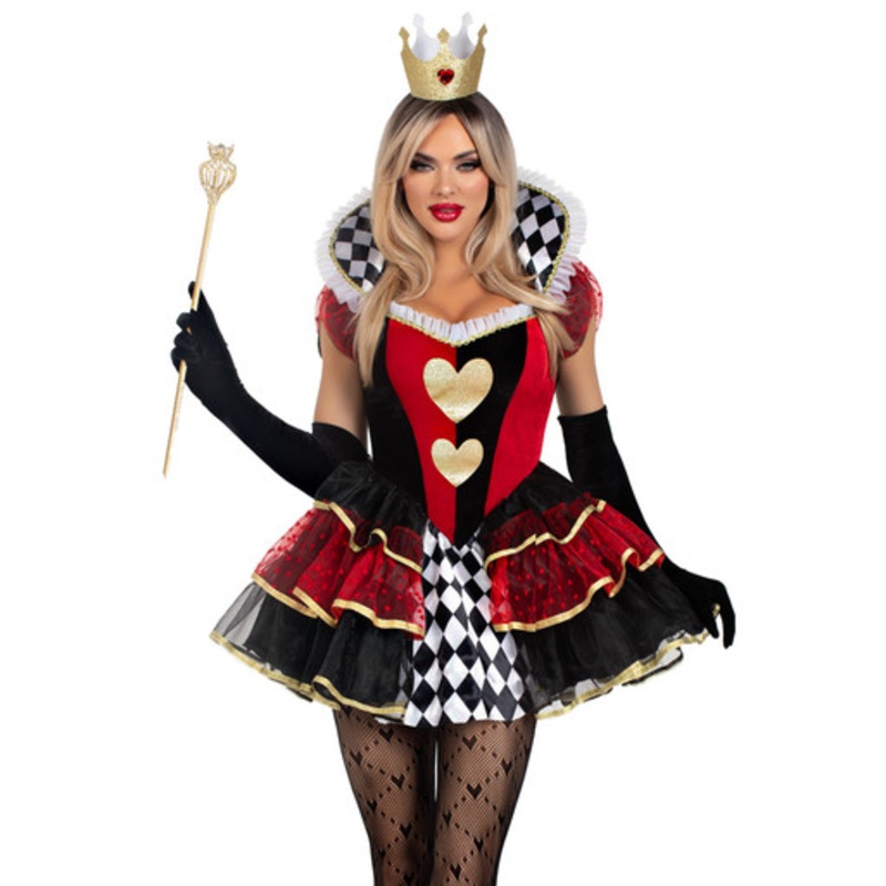 Queen of Hearts Adult Costume Women's 4-6 Dress Size